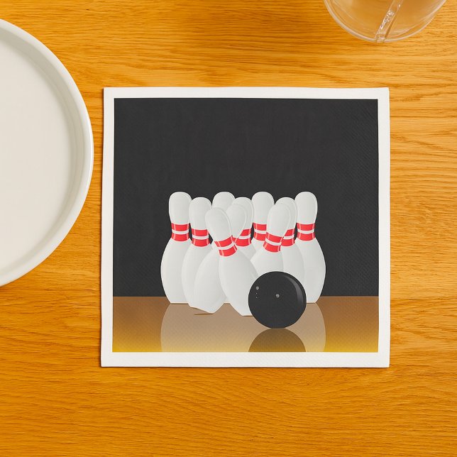 Ten Pin Bowling Strike Serviette (Von Creator hochgeladen)