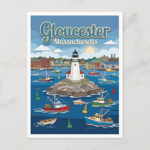Ten Pound Island Leuchtturm Gloucester Postkarte