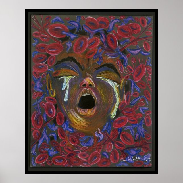 Ten Redefined - Sickle Cell Pain Awareness Print Poster (Vorne)