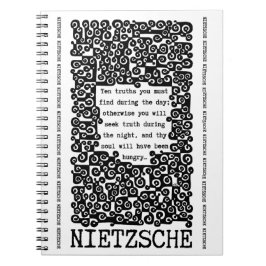 TEN TRUTHS Zitat von Nietzsche Notizblock