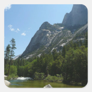Tenaya Creek im Yosemite National Park Quadratischer Aufkleber