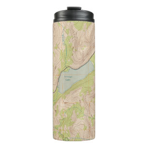 Tenaya Lake, Kalifornien Topographische Karte Thermosbecher