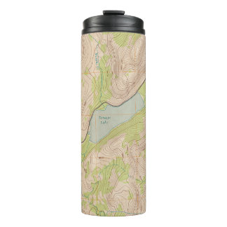 Tenaya Lake, Kalifornien Topographische Karte Thermosbecher