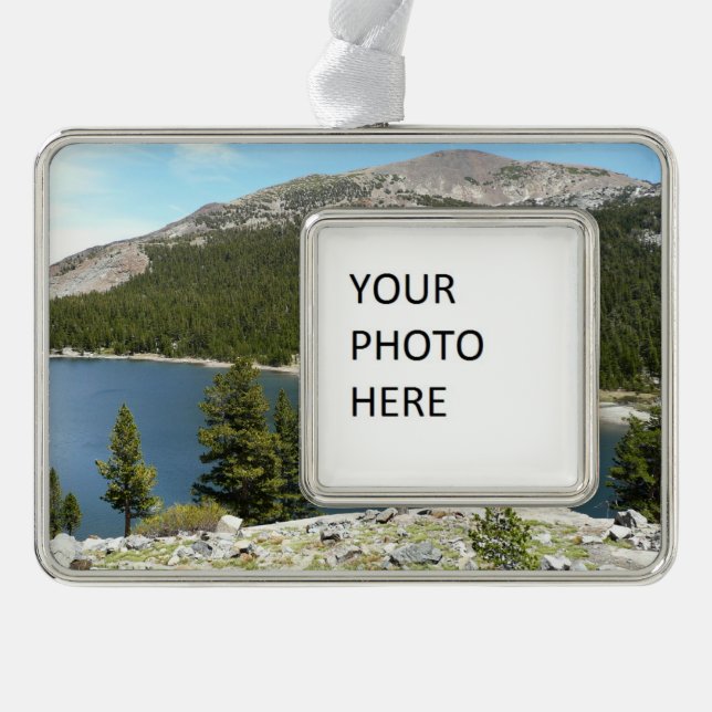 Tenaya Lake on Yosemite National Park Rahmen-Ornament Silber (Vorderseite)