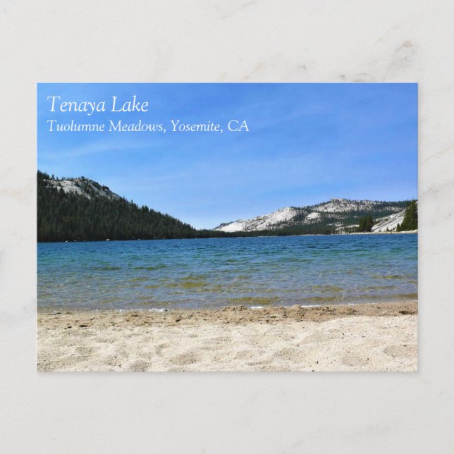 Tenaya Lake, Yosemite, Kalifornien Postkarte (Vorderseite)