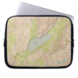 Tenaya Lake, Yosemite Topographische Karte Laptopschutzhülle