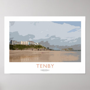 Tenby Railposter Poster