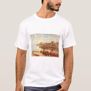 Tenby Schloss und Hafen, Pembrokeshire, Wales T-Shirt