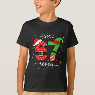 Tendenz Sechs Sieben Meme Weihnachten 67 Xmas Männ T-Shirt