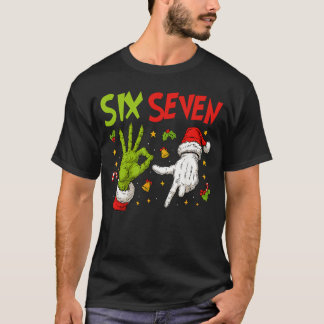 Tendenz Six Seven Meme Weihnachten 67 Xmas Männer T-Shirt