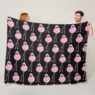 Tender Flamingo Series Design 3 Fleecedecke