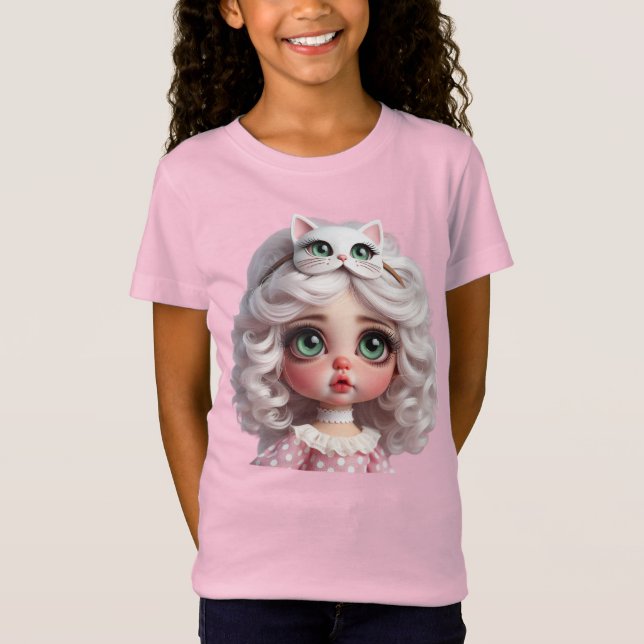 Tender Kitten, Puppe in Kitten Maske von Natasha U T-Shirt (Vorderseite)