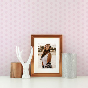 Tender Pastel Pink Lila Punkt Tapete