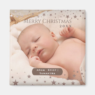 Tender Starry Weihnachten Personalisiertes Foto Ur Magnet