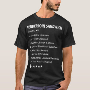 Tenderloin Sandwich Definition bedeutet Kochherd  T-Shirt