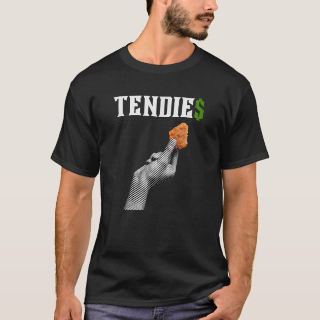 Tendies TShirt Funny WSB Meme Chicken Tendies Mone (Vorderseite)