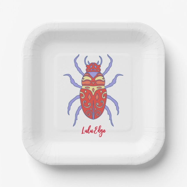 Tendo und die Bug Wars 7" Party Plate Pappteller (Vorderseite)