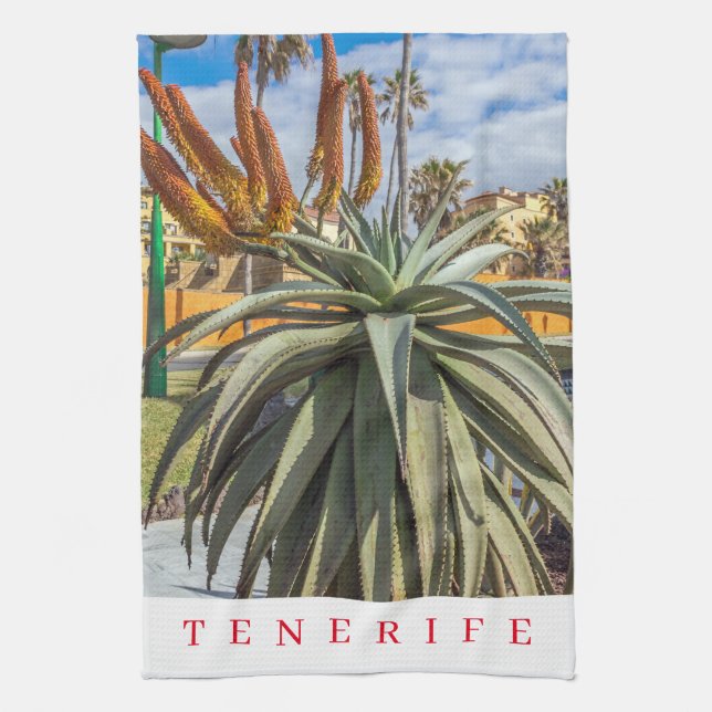 Tenerife Aloe Vera Teetuch Geschirrtuch (Vertikal)