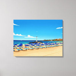 Tenerife beach view canvas print leinwanddruck