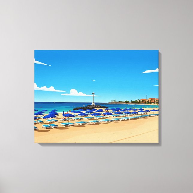 Tenerife beach view canvas print leinwanddruck (Vorderseite)