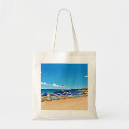 Tenerife beach view tote bag tragetasche