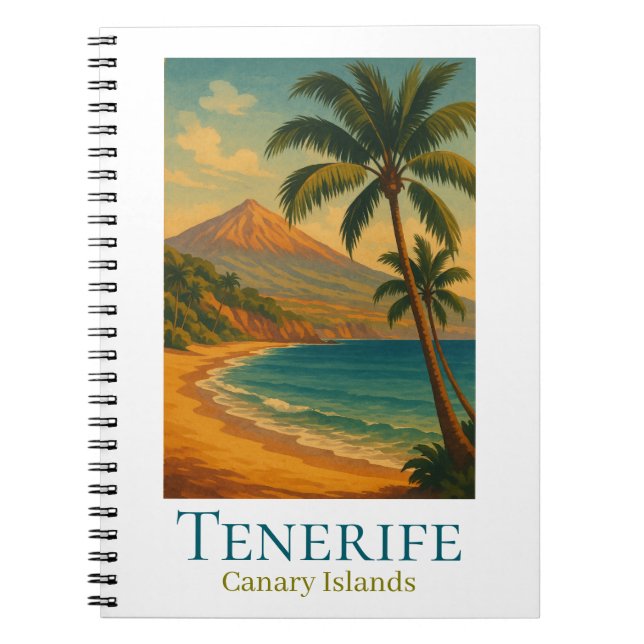 Tenerife Canary Islands Mount Teide Spanish Island Notizblock (Vorderseite)