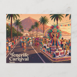 Tenerife Karneval Spanien Postkarte