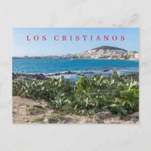 Tenerife Los Cristianos Blick Postkarte