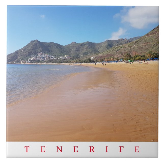 Tenerife Teresitas Beach Keramik Fliesen (Vorderseite)