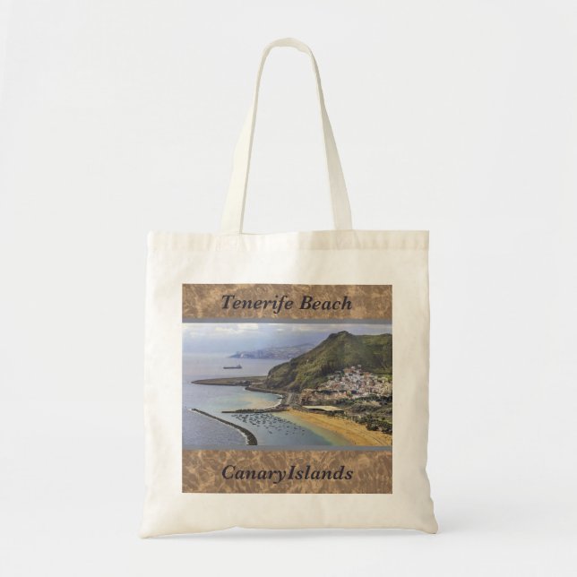 Teneriffa Beach, Kanarische Foto Tote Bag Tragetasche (Vorne)