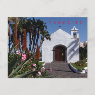 Teneriffa Blick auf die kleine Kirche Postkarte
