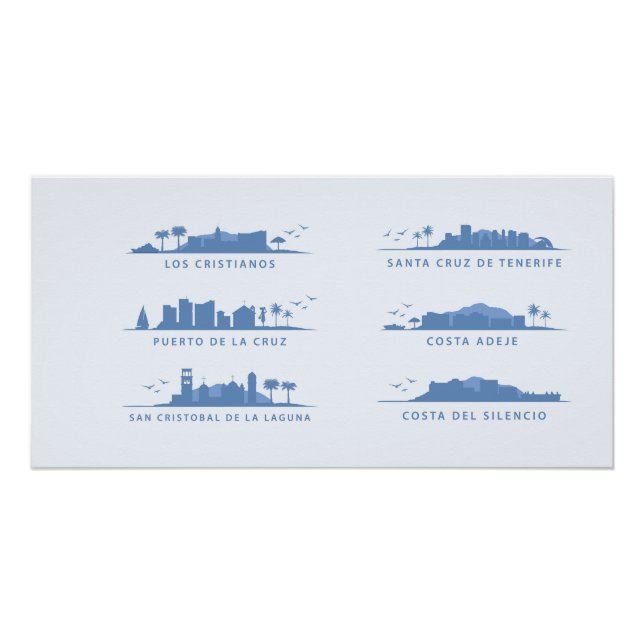 Teneriffa horizontal poster (Vorderseite)