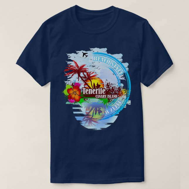 Teneriffa Kanarische Insel T-Shirt (Design vorne)