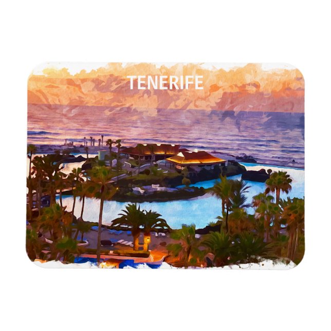 Teneriffa Kanarische Inseln Magnet (Horizontal)