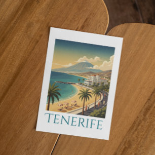 Teneriffa Kanarische Inseln Vintage Küstenreise  Postkarte