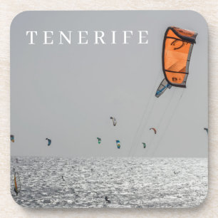 Teneriffa Kitesurfer mit Blick auf Untersetzer