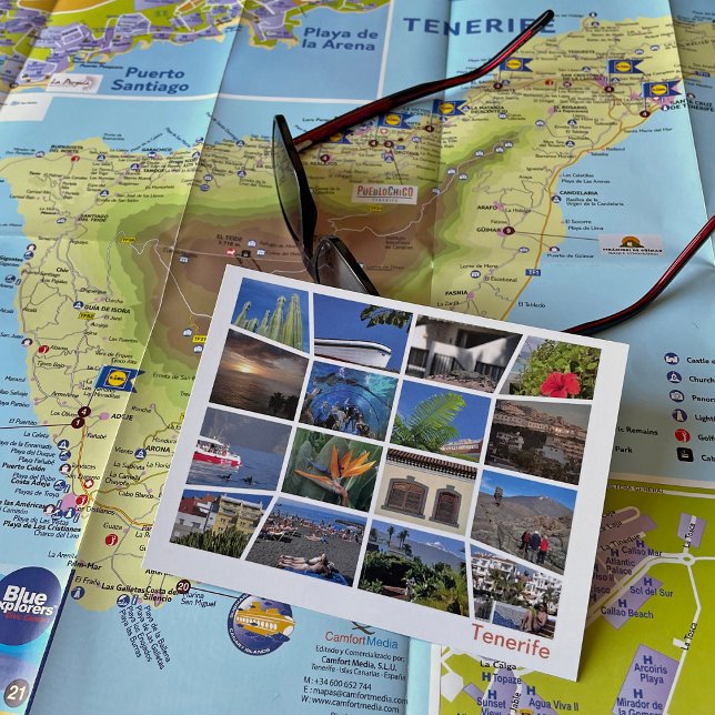 Teneriffa-Multi-Image Postkarte (Von Creator hochgeladen)