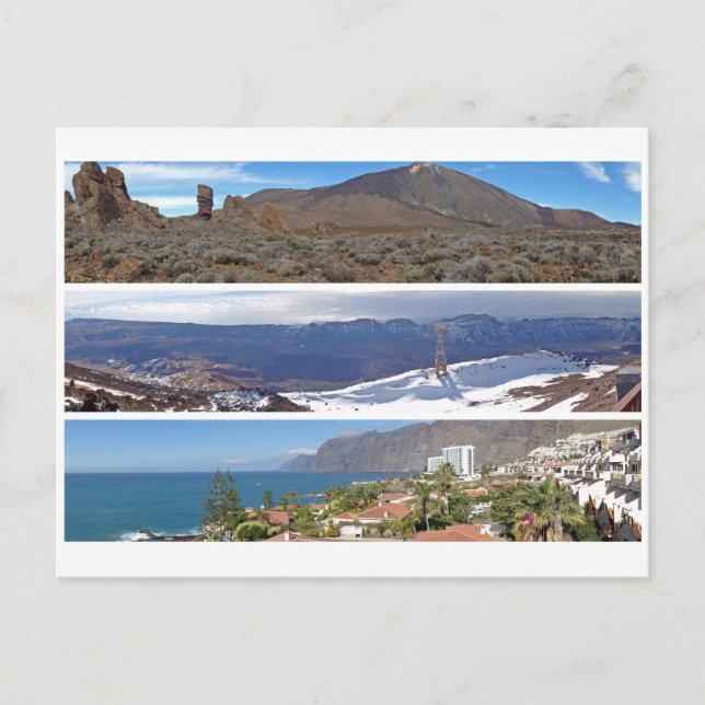 Teneriffa-Panoramen Postkarte (Vorderseite)