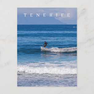 Teneriffa-Surfaussicht auf der Postkarte