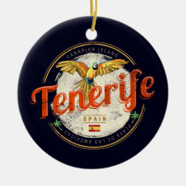 Teneriffa und Parrot Kanarische Inseln Spanien Vin Keramik Ornament