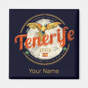 Teneriffa und Parrot Kanarische Inseln Spanien Vin Magnet