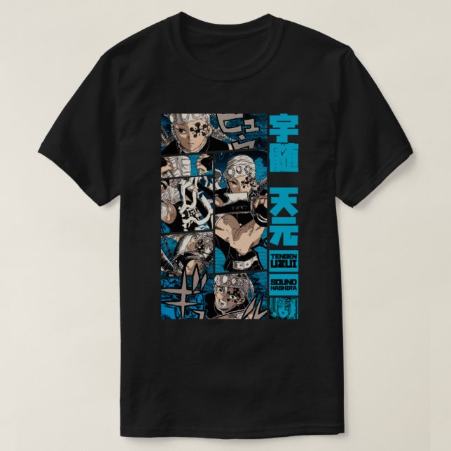 Tengen Uzui Desing = DEMON SLAYER = Manga Panel S0 T-Shirt (Design vorne)