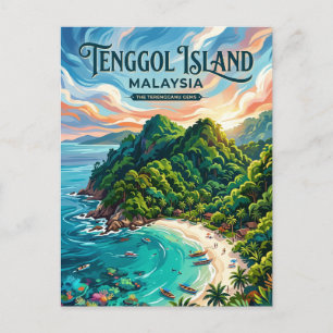 Tenggol Insel Malaysia Postkarte