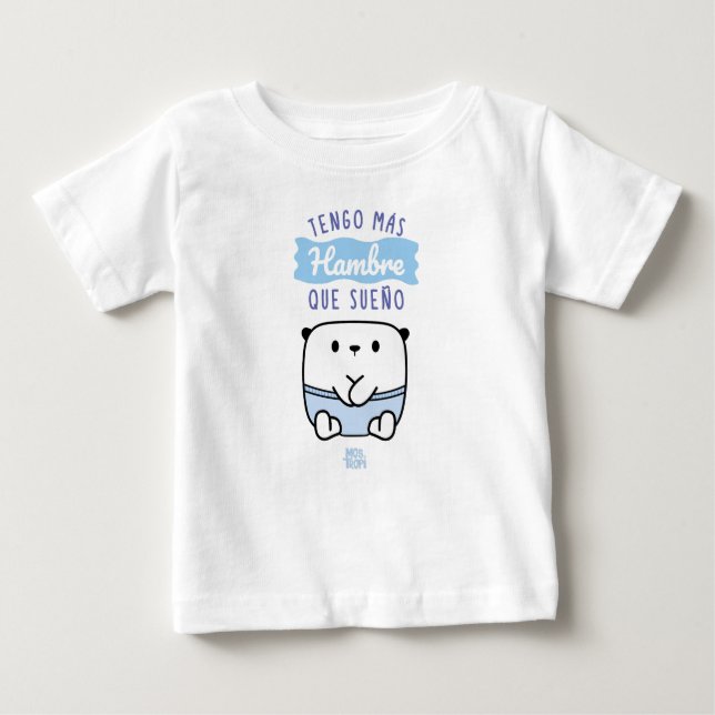 │Tengo más hambre que sueño Baby T-shirt (Vorderseite)