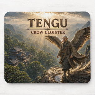Tengu Crow-Kloster Dark Realism Mousepad