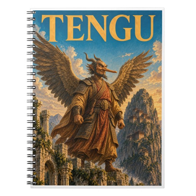 Tengu, Gothic Fantasy Monster Notizblock (Vorderseite)