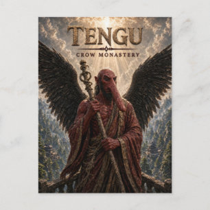 Tengu-Krähenkloster Dark Cinema Postkarte