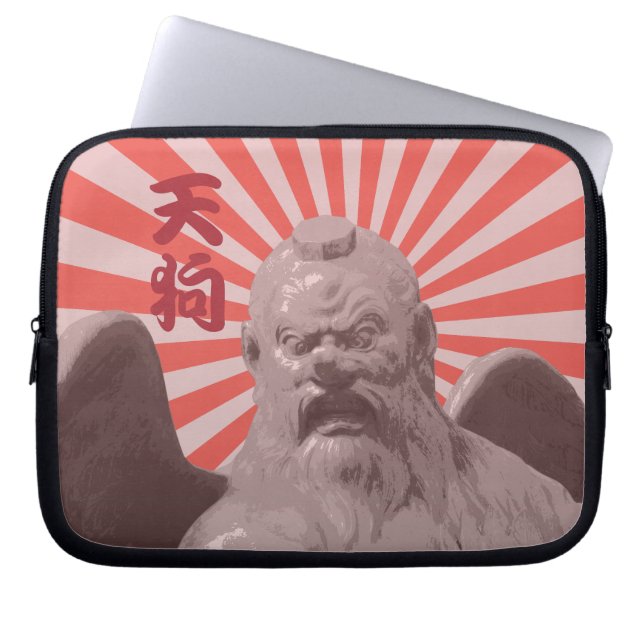 Tengu Yokai japanischer Pop Art Laptopschutzhülle (Vorderseite)
