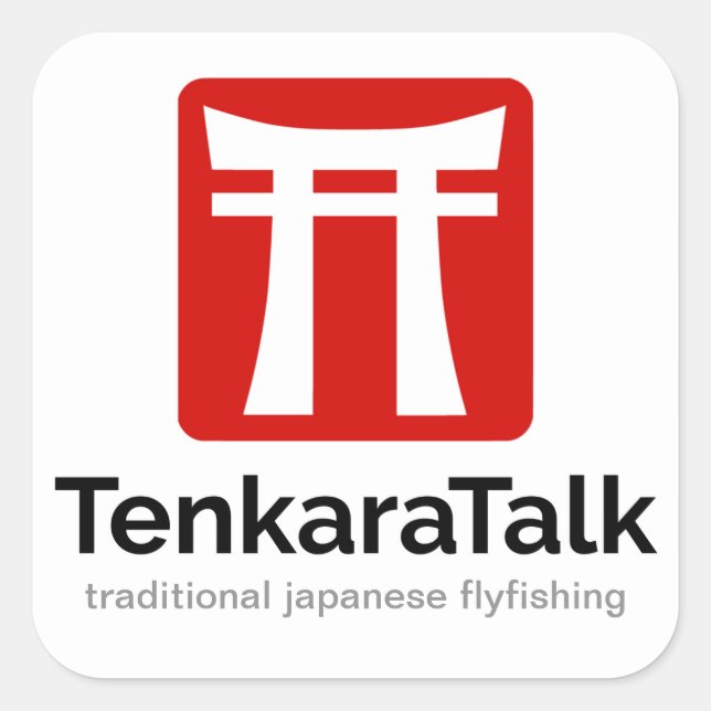 Tenkara Sticker - Platz 3" (Vorderseite)