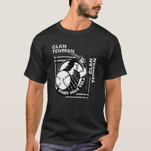 Tenman Clan Gaelic Motto Swordsman T-Shirt